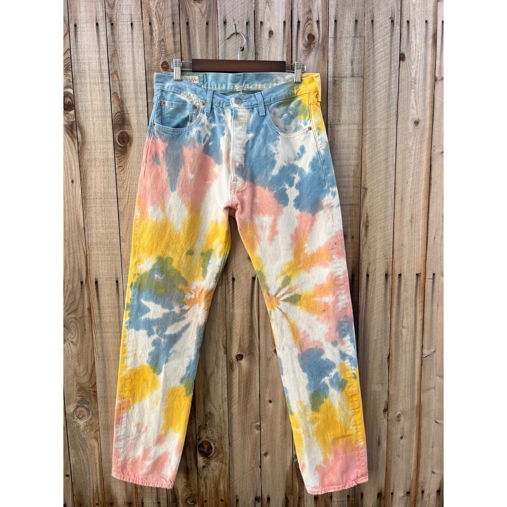 Levi's Premium 501 '93 Men's 32x32 Haight Surfer Tie Dye Straight Jeans Skater